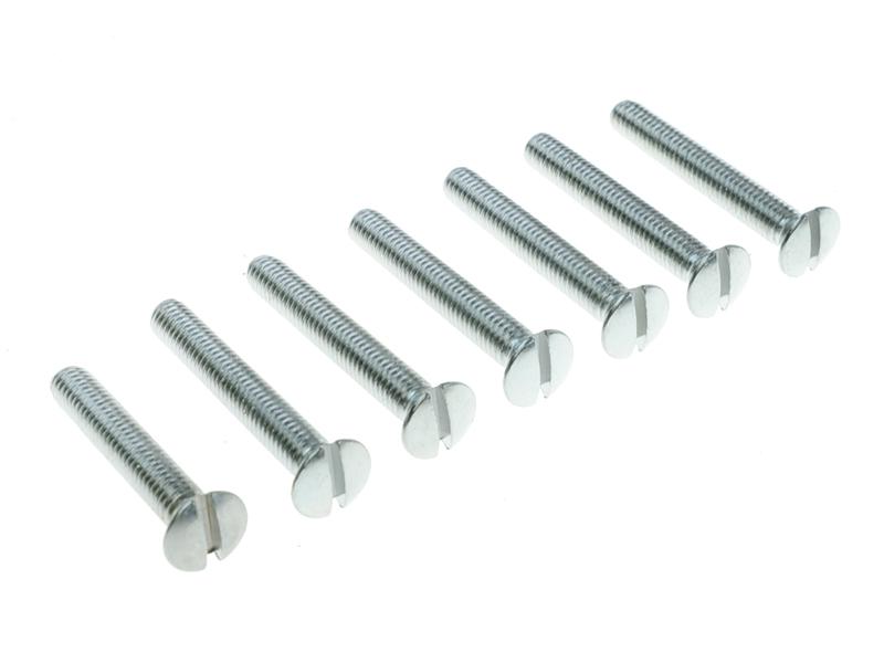 bouten (set) messing verchroomd voor koppelingsdeksel, met bolkop schroeven