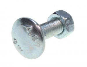 Slotbout M5 x 16 DIN 603, met moer