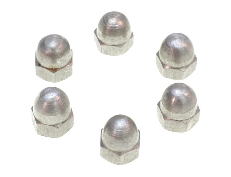 Wielen - voor sterwiel, set dopmoeren (6 stuks)&nbsp;verzinkt staal, prijs per set...