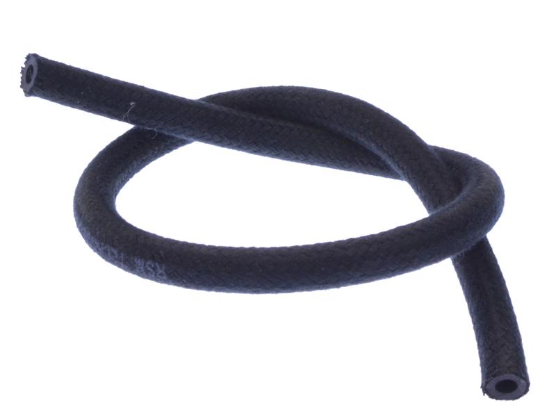 Benzineslang met textiel mantel, 50cm