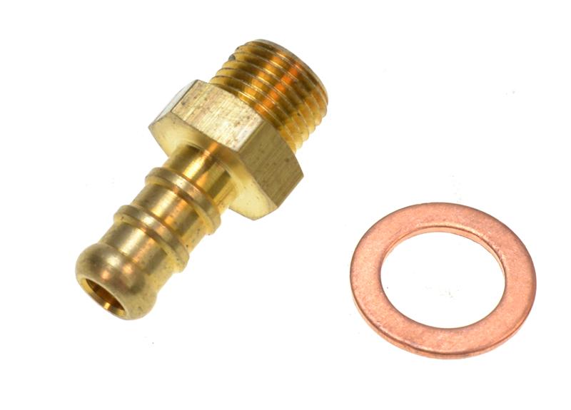 Carburateur BING div. types - slangnippel inklusief pakkingring