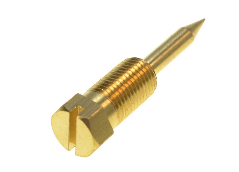 Carburateur BING div. types - luchttoevoer stelschroef voor Bing 17mm - 22mm met kroondeksel - bijbehorende veer (07 15 90) elders in deze lijst...