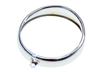 Verlichting - lamprand chroom eitank klein, model Hella,&nbsp;economy, binnen diameter 110mm