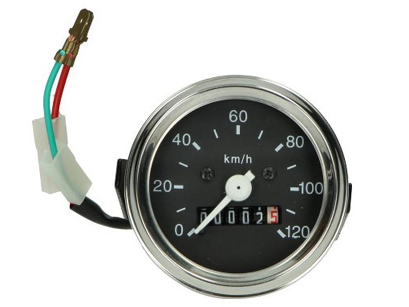 Teller 120 km/h met tellerverlichting, inbouwdiameter 60mm