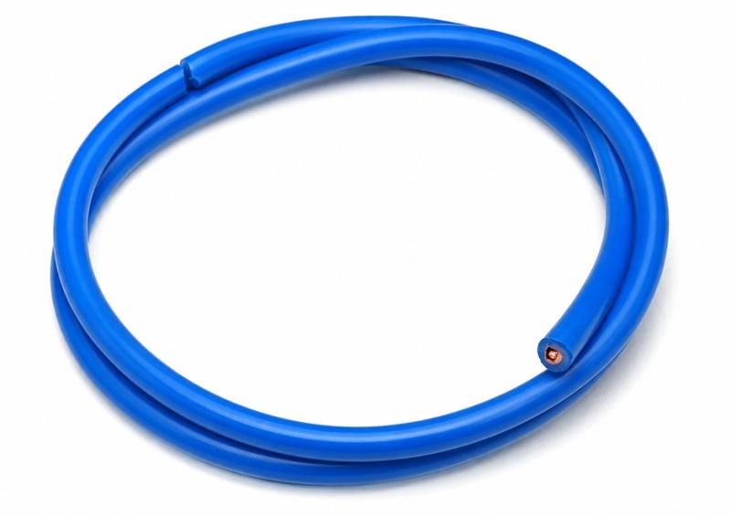 Bougiekabel blauw voor elektr. Ontsteking 7mm (lengte 50 cm)
