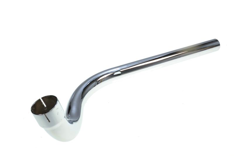 Uitlaatbocht 26/28mm oud model economy. Aansluiting cilinder 26mm, aansluiting demper 28mm