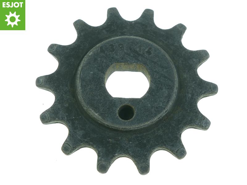 ESJOT kwaliteits voortandwiel bromfiets 14T 1/2 x 3/16 (415), asgat 12mm/enkele wang