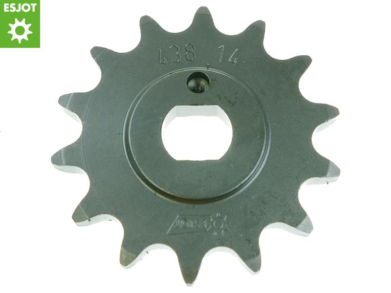 ESJOT kwaliteits voortandwiel bromfiets 14T 1/2 x 1/4  (420), asgat 12mm