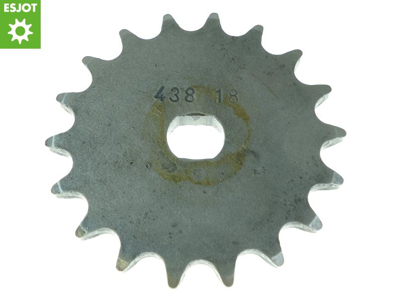 ESJOT kwaliteits voortandwiel bromfiets 18T 1/2 x 1/4  (420), asgat 12mm