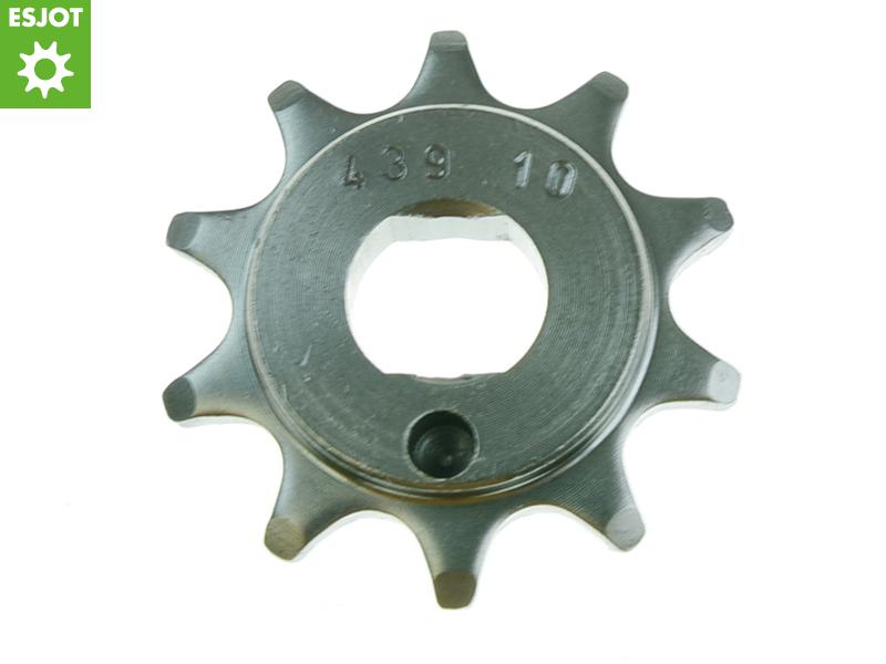 ESJOT kwaliteits voortandwiel bromfiets 10T 1/2 x 3/16 (415), asgat 12mm/enkele wang