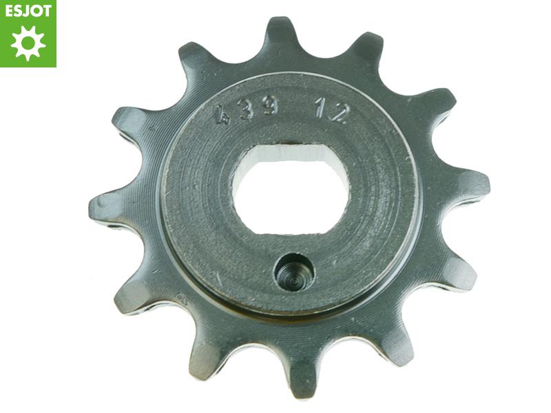 ESJOT kwaliteits voortandwiel bromfiets 12T 1/2 x 3/16 (415), asgat 12mm/enkele wang