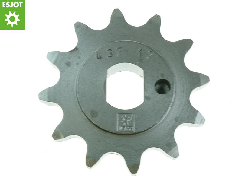 ESJOT kwaliteits voortandwiel motorfiets 12T ½ x ¼ (420), asgat 11mm/dubbele wang