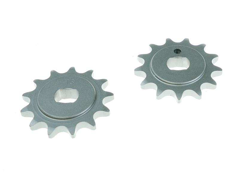 Voortandwiel motorfiets 13T ½ x ¼ (420), asgat 11mm/dubbele wang