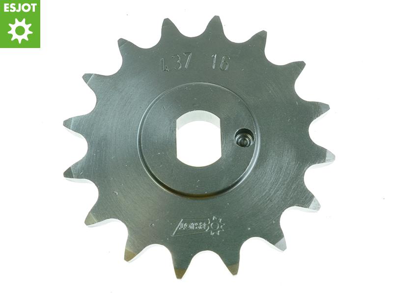 ESJOT kwaliteits voortandwiel motorfiets 16T ½ x ¼ (420), asgat 11mm/dubbele wang