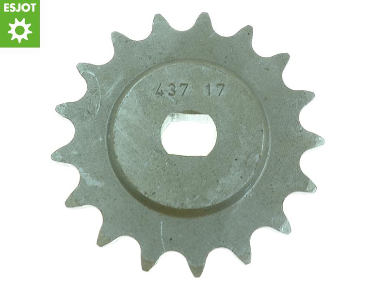 ESJOT kwaliteits voortandwiel motorfiets 17T ½ x ¼ (420), asgat 11mm/dubbele wang