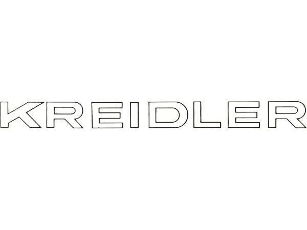 Transfer Kreidler wit met zwarte rand 183mm breed