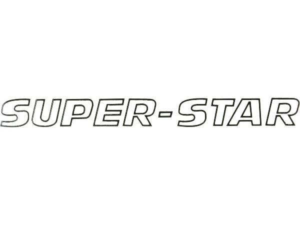 Transfer SUPER STAR wit/zwart