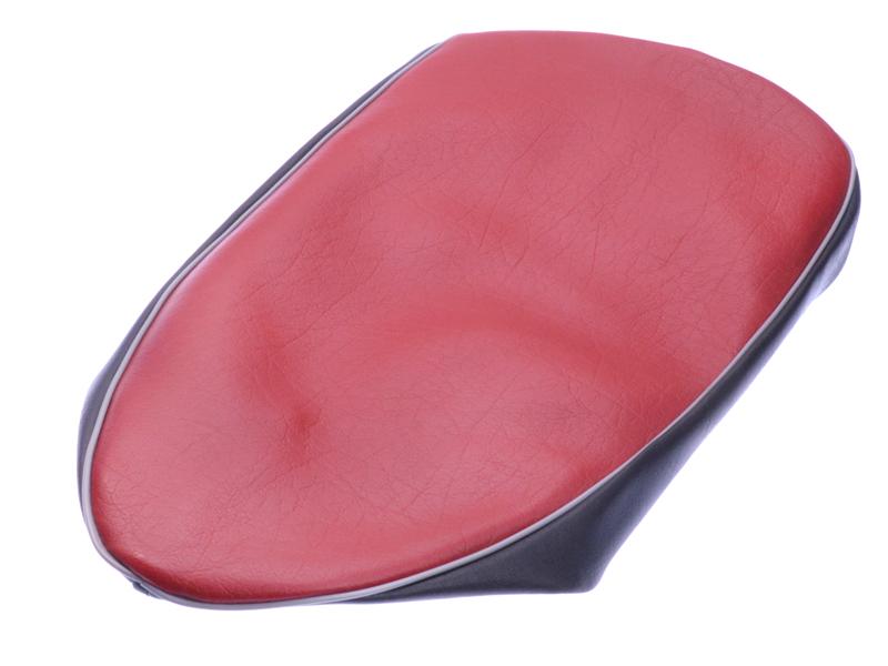 Buddyovertrek Rood/zwart voor korte buddyseat (zwitsers model) eitank (t/m 1967)