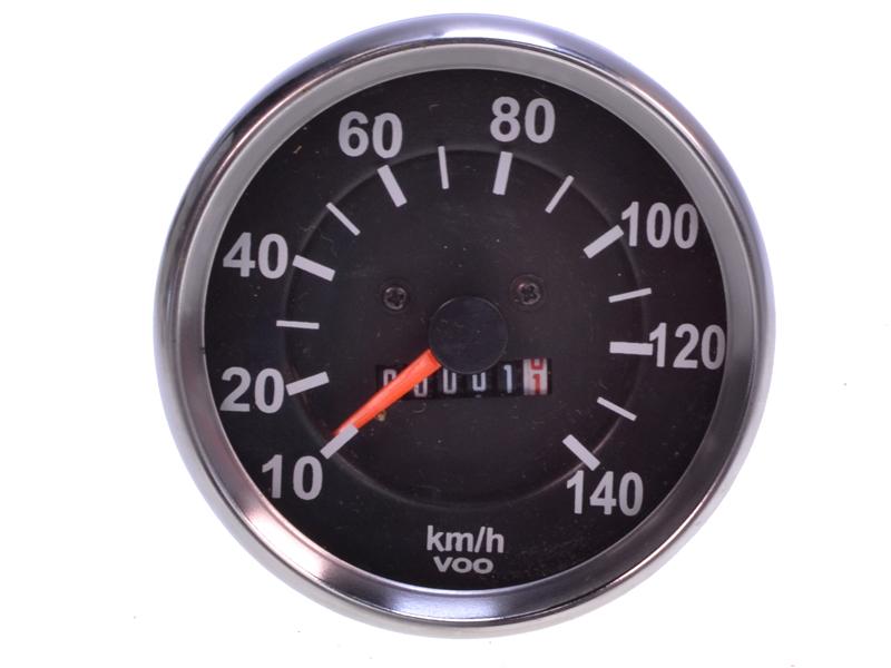 VDO kilometerteller 140 km/uur economy met chroom rand
