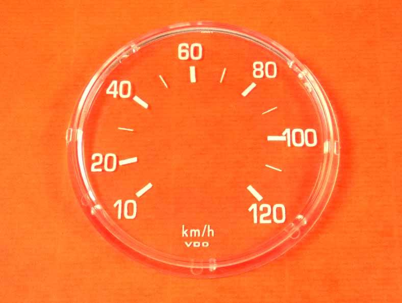 Glas voor kilometerteller VDO tot 120 km/h