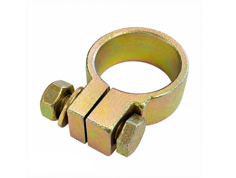 Klem voor uitlaatbocht 32mm goudkleurig