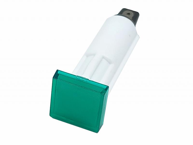 Controlelamp groen vierkant kpl met fitting