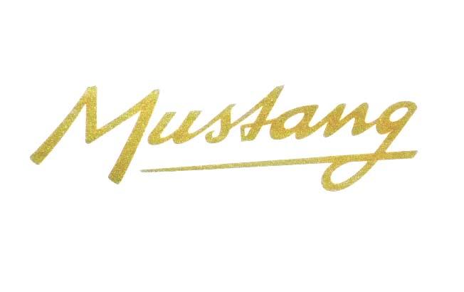 Transfer Mustang goud