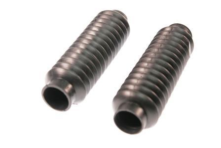 Voorvork - set  "economy" voorvorkrubbers (harmonica rubbers) zwart (2st)