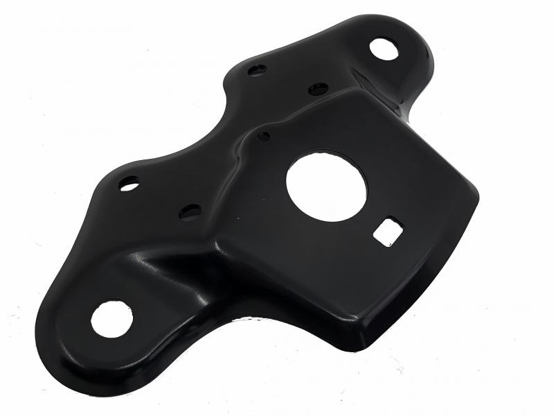 Voorvorkbovenplaat zwart/grondkleur&nbsp;gebruikt, in goede staat en nieuwe coating