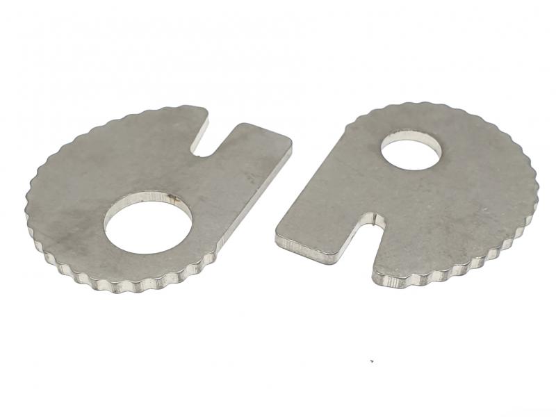 Kettingspanners, Links en rechts van RVS met kartel zodat spanner niet verdraait