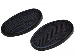 Knierubber eitank zwart, 2 stuks