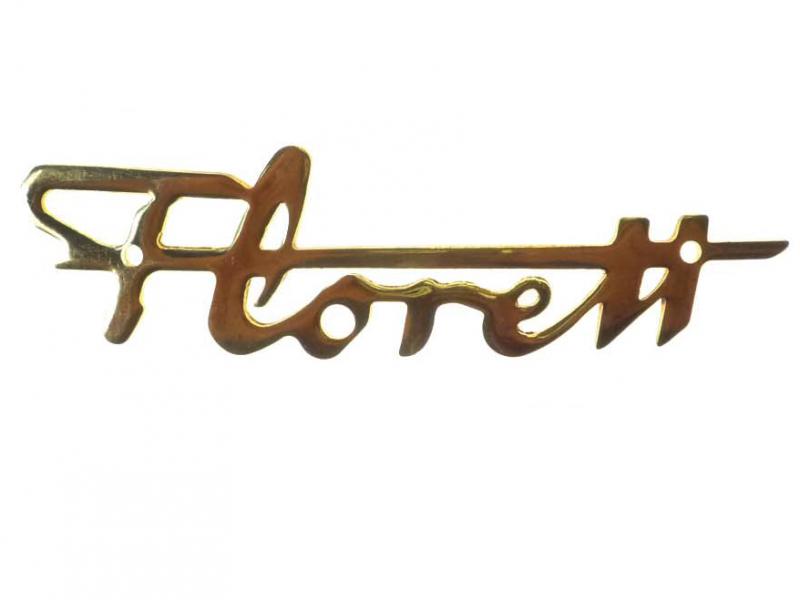 Goudkleurig embleem "Florett"