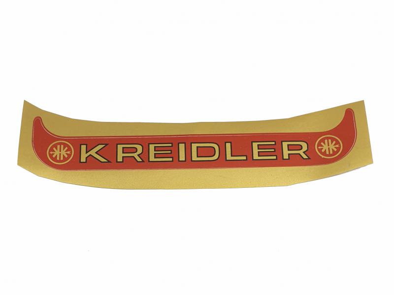 Transfer/sticker voor kentekenplaathouder staand (100x175) ROOD/GOUD