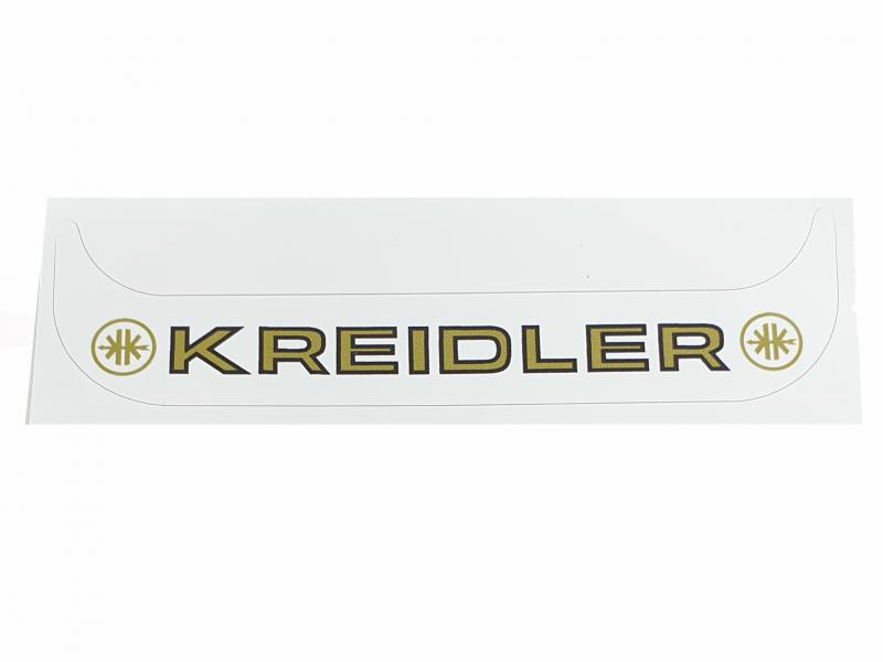 Transfer/sticker voor kentekenplaathouder liggend (145x125) WIT/GOUD