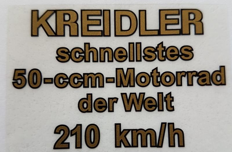 Transfer 210 km/h voor tank of achterspatbord