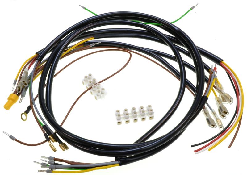 Kabelboom compleet economy voor Kreidler RS met framenr. 5132927-5143623 inclusief geplastifiseerd schema