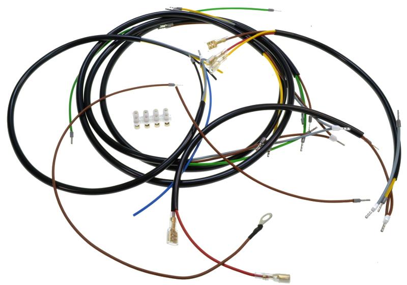 Kabelboom compleet economy voor Kreidler RMC, met cockpit en zonder contactslot, met framenr. 4066957-4074506 inclusief geplastifiseerd schema