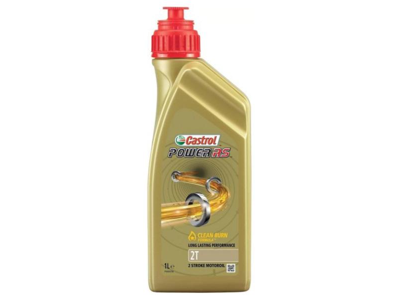 CASTROL Power RS . Een geavanceerde volsynthetische 2 takt olie die een sterke beschermde smeerfilm biedt tegen mechnische en thermische belasting. Voor mengsmering tot 50:1. Flacon 1Liter. Kreidlerparts prijs