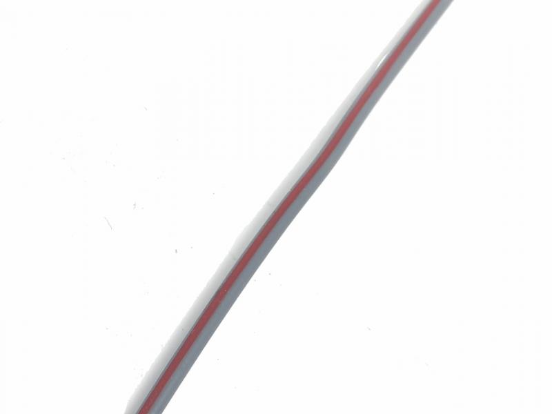 Elektra snoer, 1.5mm GRIJS/ROOD, prijs per meter