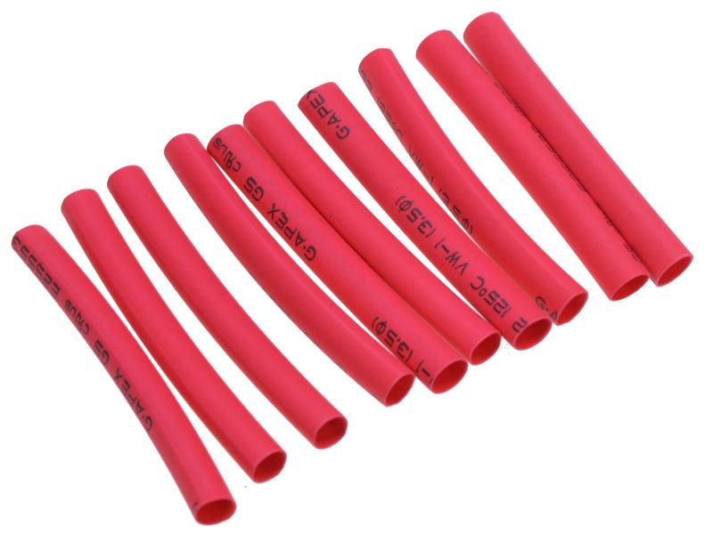 Krimpkous 2mm x 40mm rood