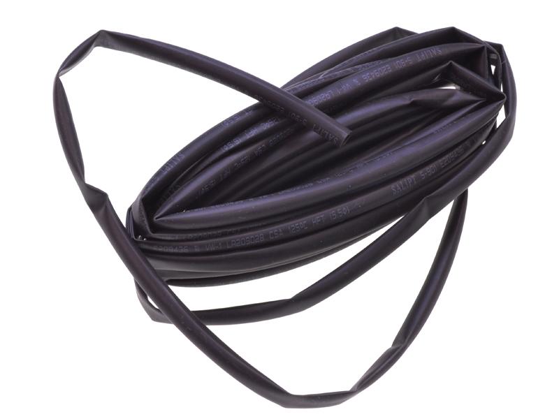 Krimpkous 4mm x 1 meter zwart