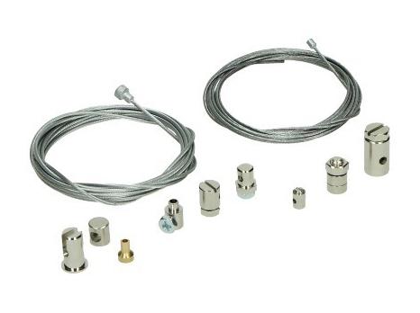 Kabel reserve/revisieset. Gaskabel, koppeling/remkabel met verschillende schroefnippels en tonnetjes
