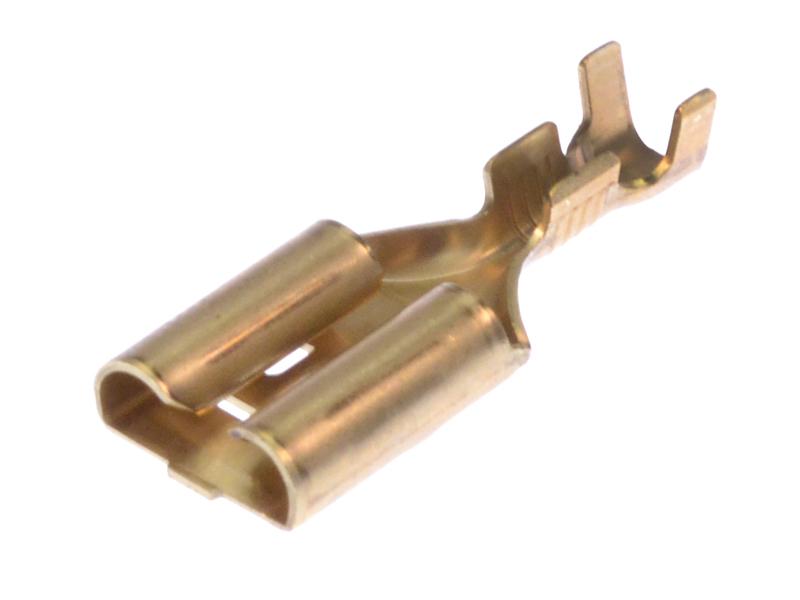 Vlakstekker ongeisoleerd 4,8mm