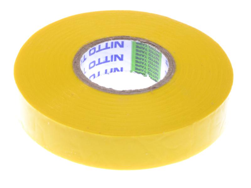 PVC isolatie tape 20 meter, 15mm breed GEEL