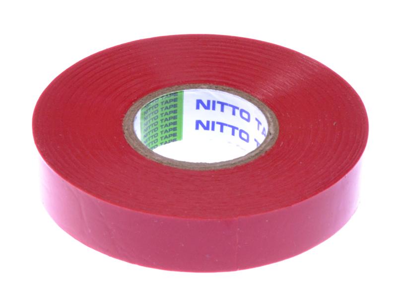 PVC isolatie tape 20 meter, 15mm breed ROOD